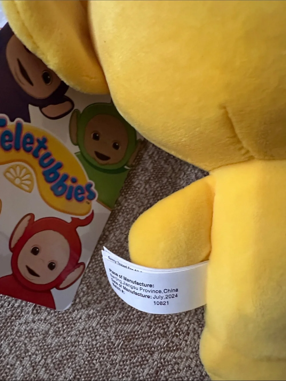 NWT Teletubbies Laa-Laa Yellow Smooshimals Plush Toy w/ Tags 2024